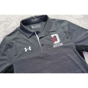 Davidson College Polo Shirt Size S Wildcats Gray NC‎ Under Armour